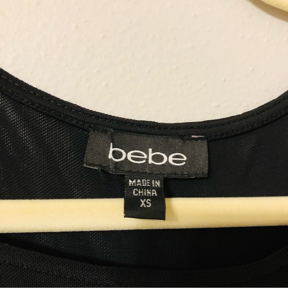 BEBE | Red and Black Sleeveless Fit & Flare Cocktail Dress | Size XS - Picture 3 of 6